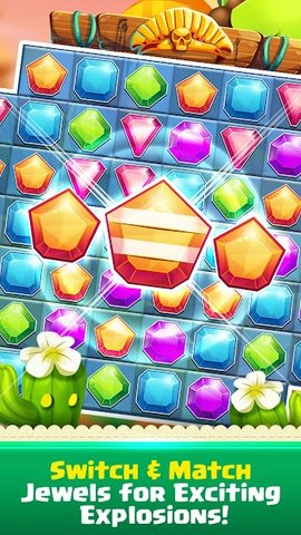 Screenshot 1: Temple Jewel Match 3 Offline