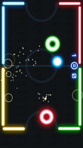 Screenshot 2: Glow Air Hockey