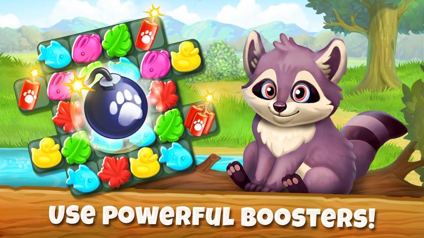 Screenshot 3: Animal Tales: Fun Match 3 Game