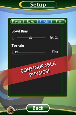 Screenshot 2: Virtual Lawn Bowls