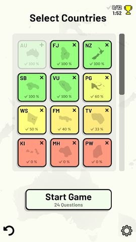 Screenshot 21: Countries of Oceania Quiz