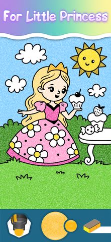 Screenshot 1: Princess coloring book pages
