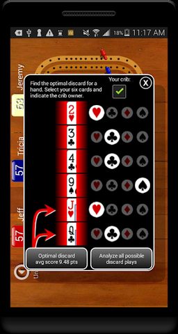 Screenshot 5: Cribbage Pegboard
