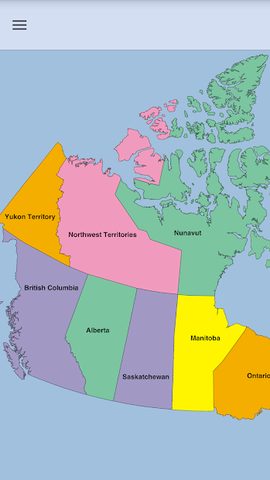 Screenshot 2: Canada Map Puzzle