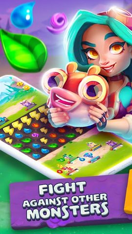 Screenshot 1: Monster Tales: Match 3 Puzzle