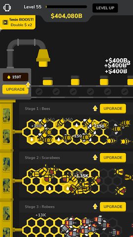 Screenshot 3: Idle Bee Factory Tycoon