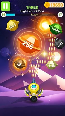 Screenshot 2: Rock Blast - Fire Ball