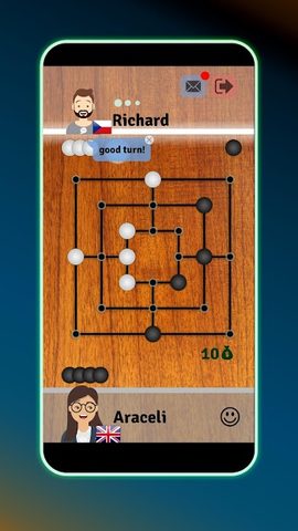 Screenshot 1: Mills | Nine Men's Morris - Free online board game