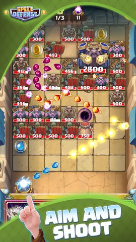 Screenshot 1: Spell Defense: Epic Bricks Bre