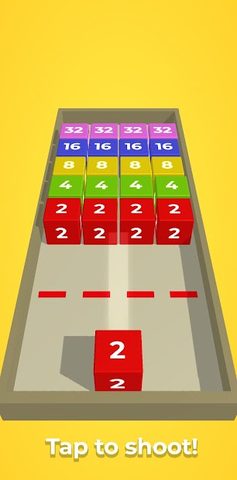 Screenshot 1: Chain Cube 2048: 3D merge game