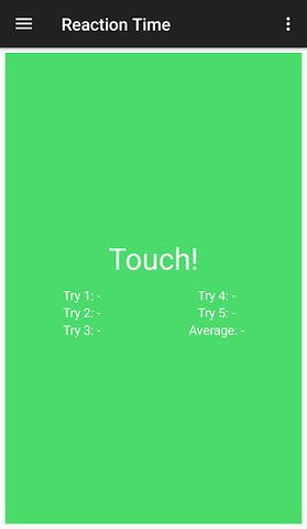 Screenshot 5: Reaction Time