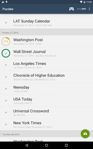 Screenshot 3: Shortyz Crosswords