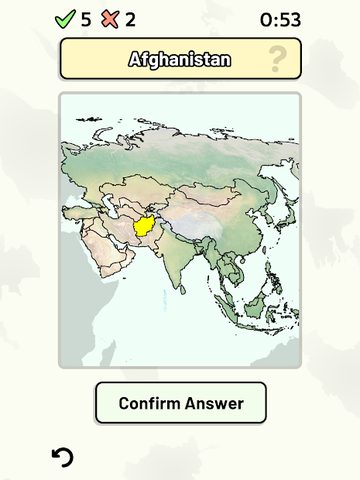 Screenshot 13: Countries of Asia Quiz
