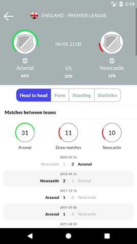 Screenshot 3: Soccer Predictions, statistics, bets