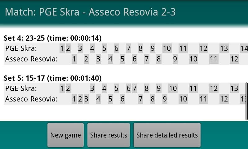 Screenshot 2: Volleyball Scoreboard