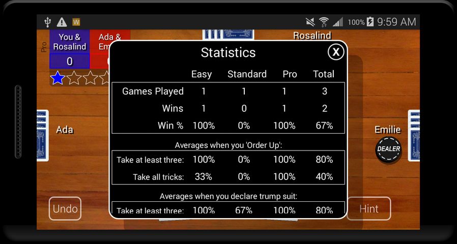 Screenshot 8: Euchre Card Classic