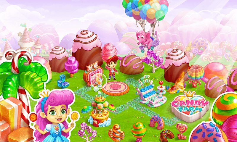 Screenshot 5: Candy Farm: Cake & cookie city