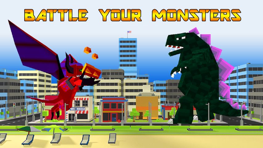 Screenshot 1: Smashy City: Monster Rampage
