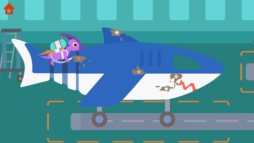 Screenshot 4: Dinosaur Airport:Game for kids