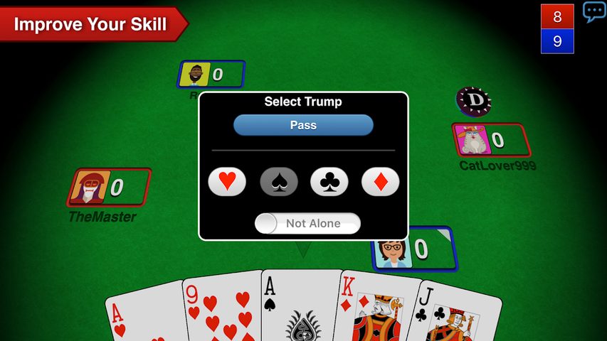 Screenshot 3: Euchre 3D