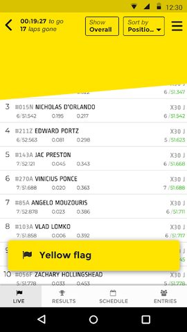 Screenshot 4: RaceHero Live Timing & Results