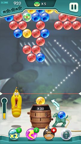 Screenshot 1: Larva Bubble Pop