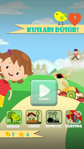 Screenshot 1: Drop Birds! Free Level Based Blog Puzzle