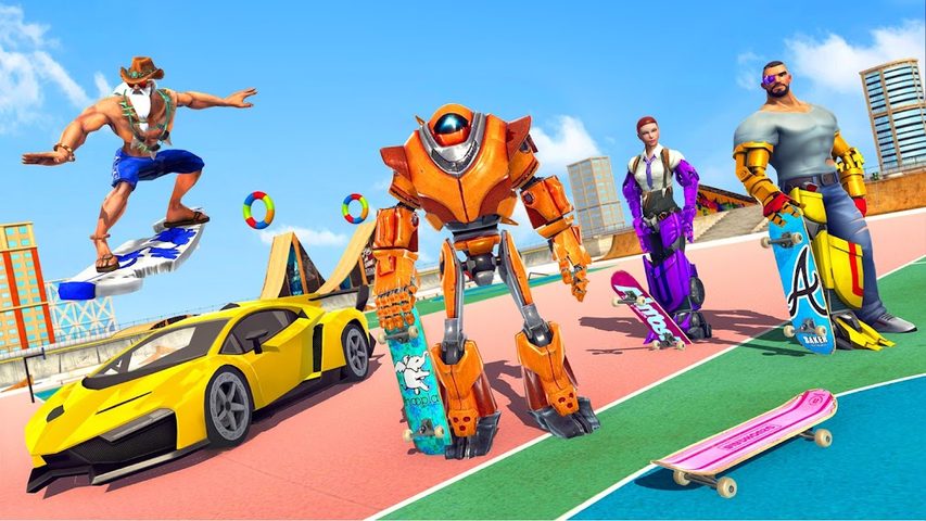 Screenshot 9: Flying Skateboard Robot Car