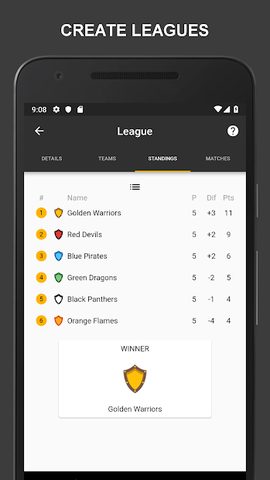 Screenshot 2: Winner - Tournament Maker App, League Manager
