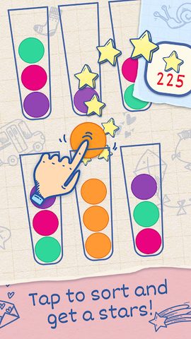 Screenshot 1: Dot Sort・2048 : Color sorting