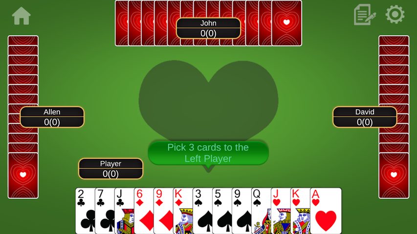 Screenshot 1: Hearts Pro