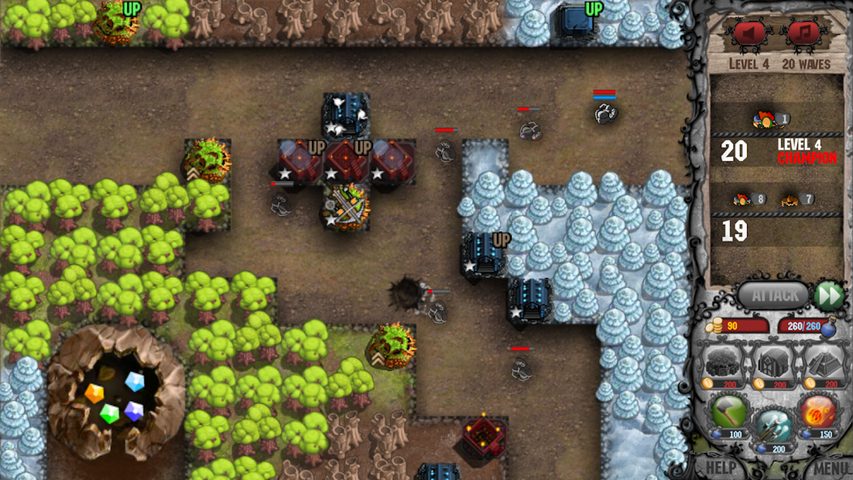 Screenshot 1: Cursed Treasure Tower Defense