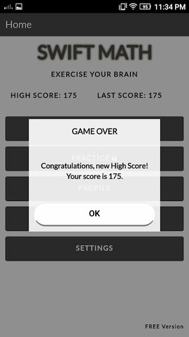 Screenshot 2: Swift Math Game FREE
