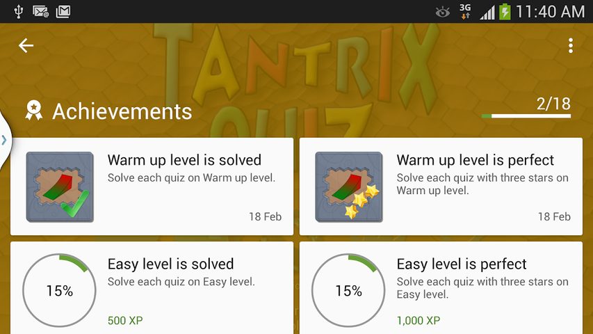 Screenshot 14: Tantrix Quiz