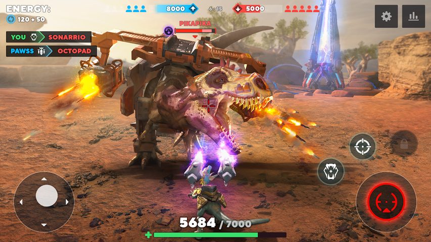 Screenshot 1: Dino Squad: Dinosaur Shooter