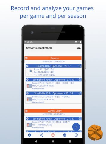 Screenshot 9: Statastic Basketball - record.analyze.improve