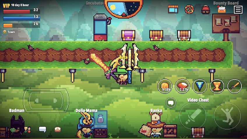 Screenshot 1: Pixel Survival Game 2.o