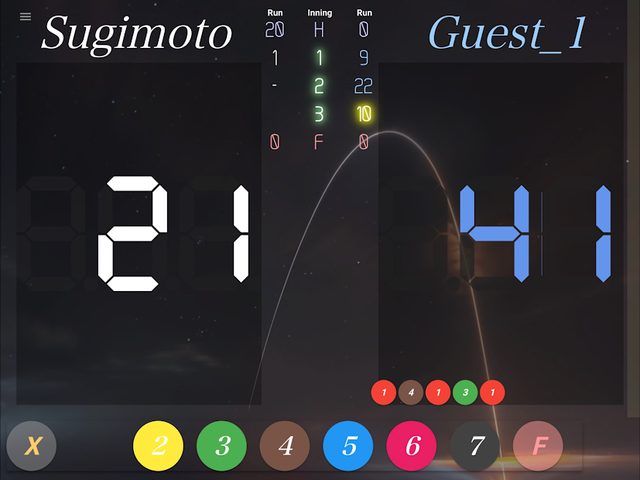 Screenshot 14: neon cue sports score board