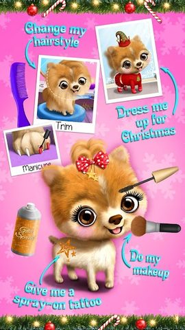 Screenshot 3: Christmas Animal Hair Salon 2