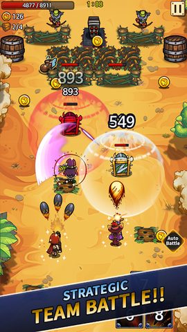 Screenshot 1: Wonder Knights : Nonstop Action Shmup RPG