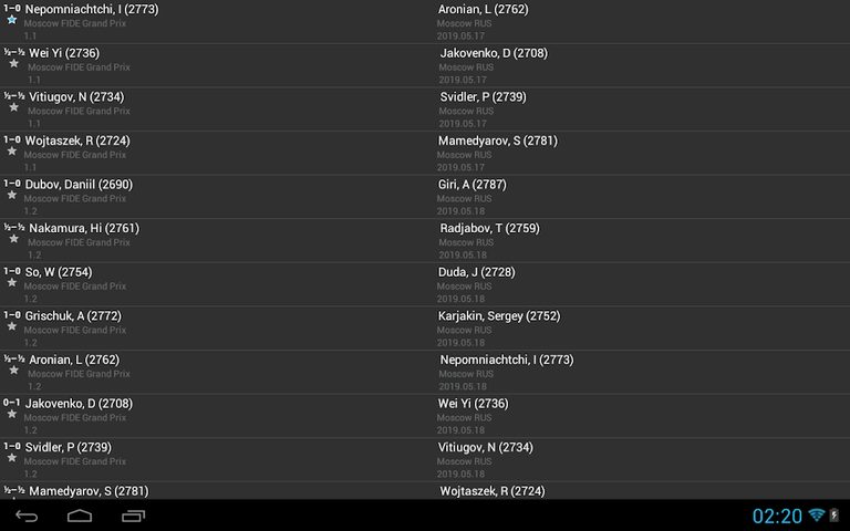 Screenshot 12: Scid on the go