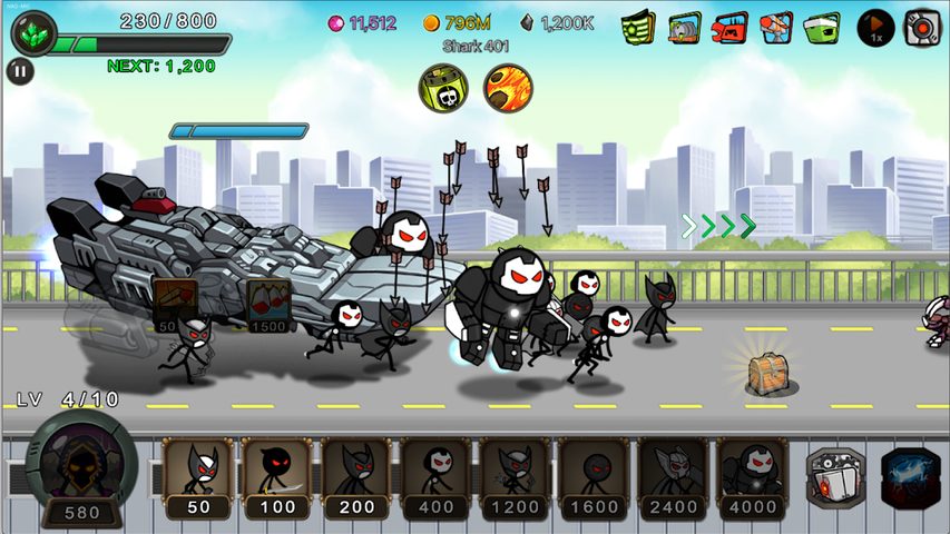 Screenshot 4: 스틱맨키우기: 방치형 디펜RPG
