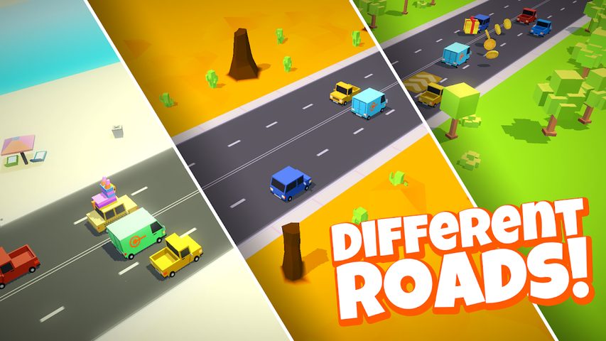 Screenshot 2: Tiny Road - Arcade cars with crazy powers