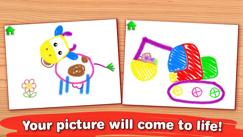 Screenshot 3: Bini Drawing for Kids! Learning Games for Toddlers