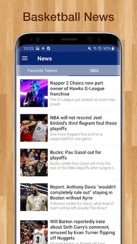 Screenshot 23: Basketball NBA Live Scores, Stats, & Schedules