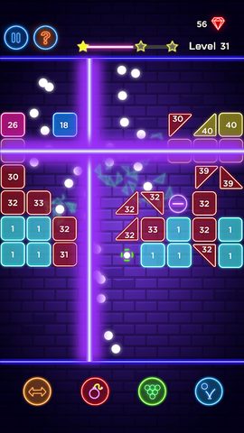 Screenshot 4: Brick Breaker - Neon Bricks