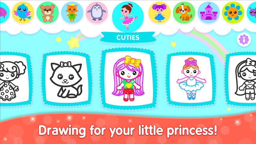 Screenshot 9: Bini Kids Drawing Games for Girls! Toddlers Apps!