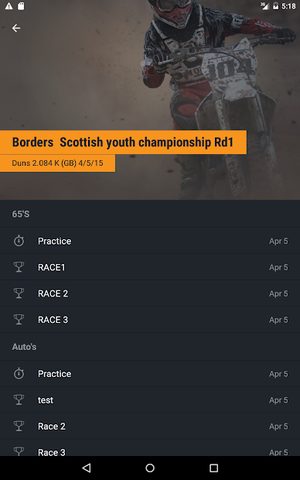 Screenshot 9: MYLAPS Speedhive