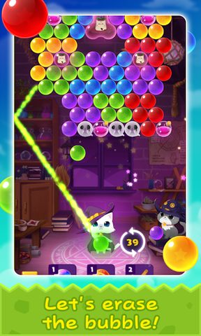 Screenshot 2: Bubble Cat Worlds Cute Pop Shooter