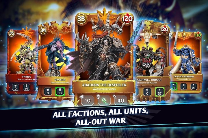 Screenshot 1: Warhammer Combat Cards - 40K